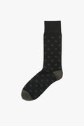 Cotton Blend Monogram Sock