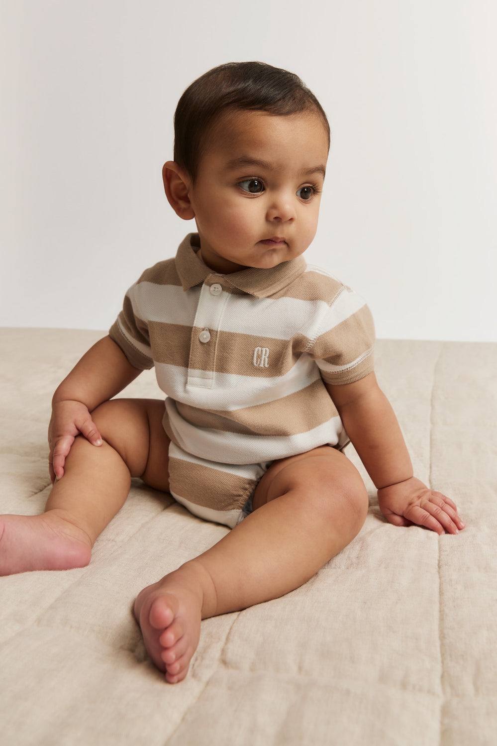 Cotton Polo Bodysuit