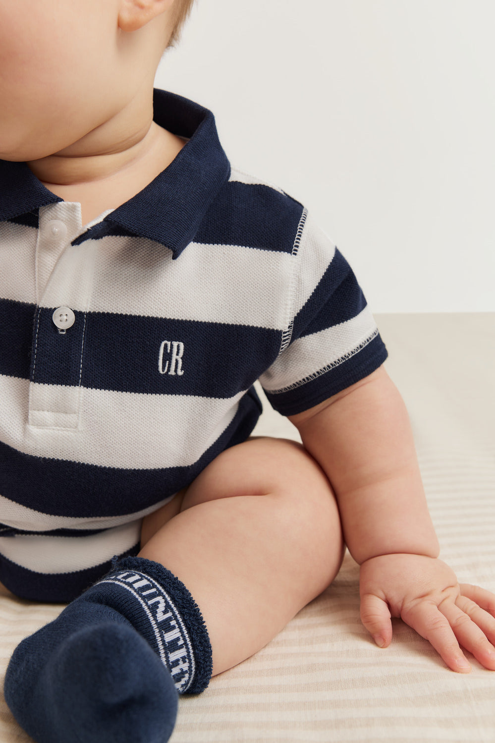 Cotton Polo Bodysuit