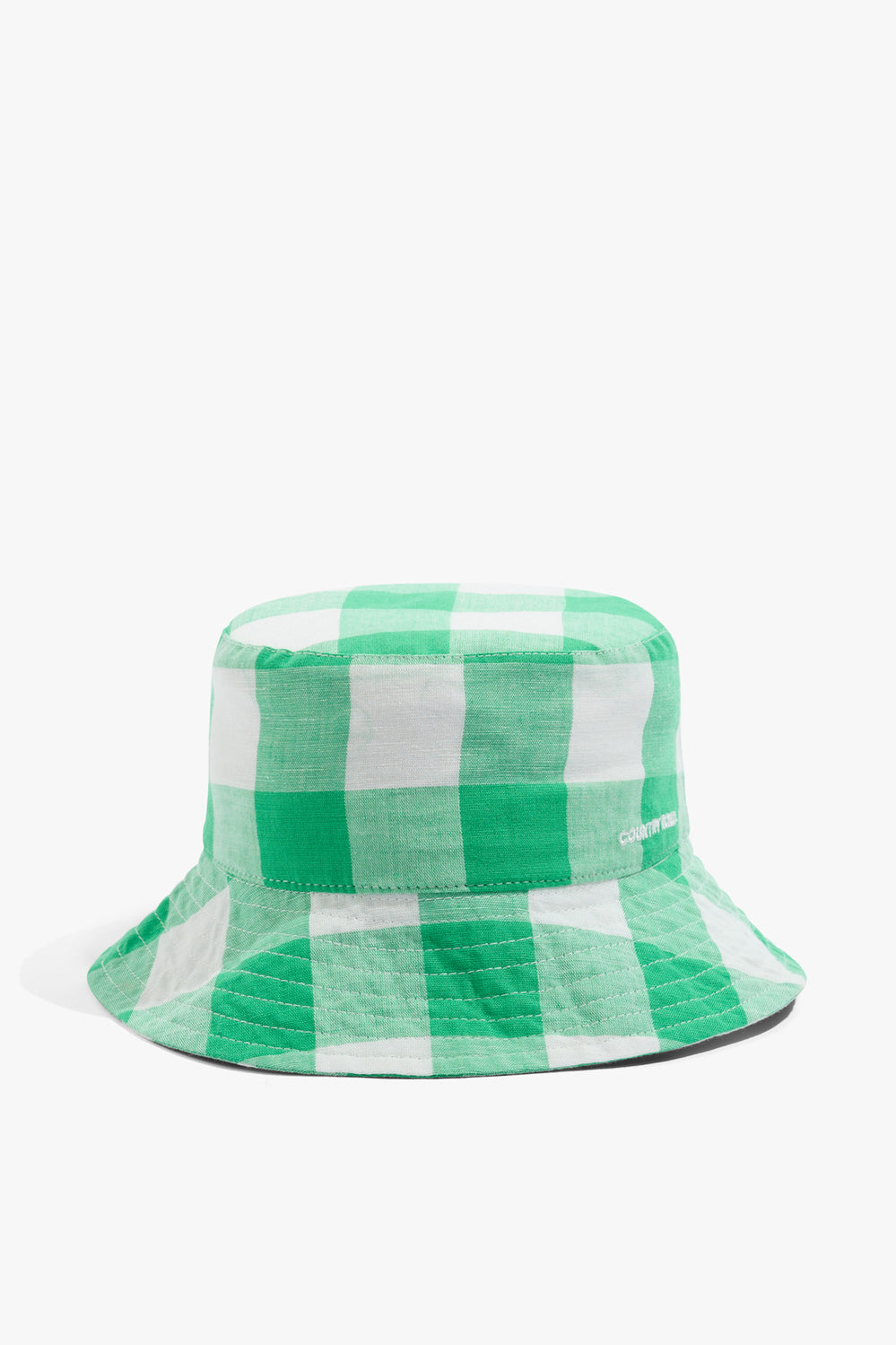 Cotton Gingham Bucket Hat