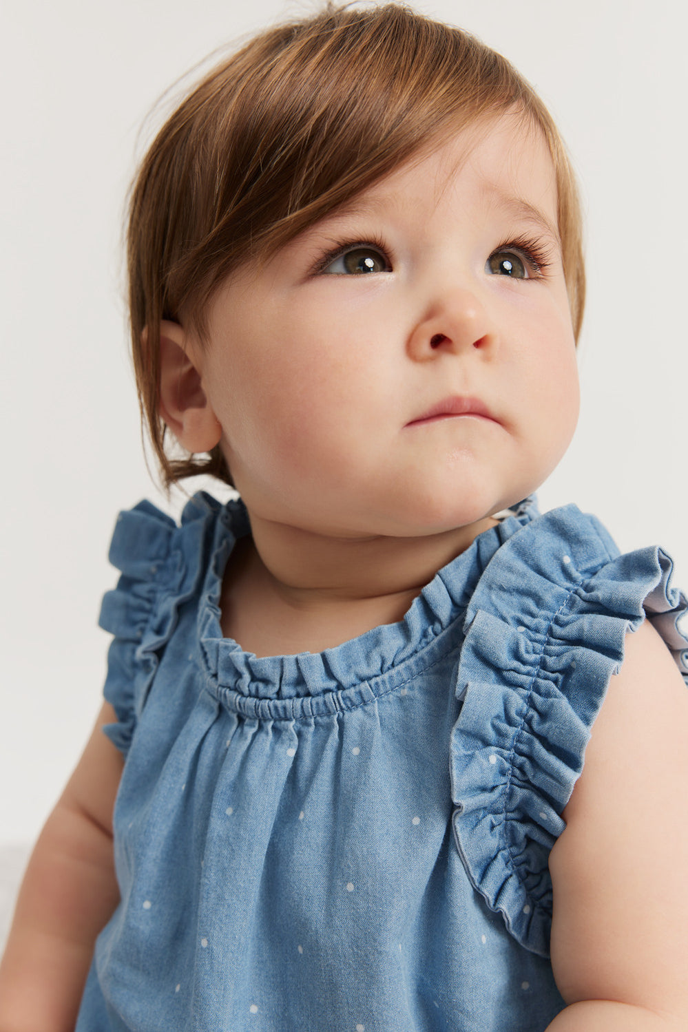 Cotton Chambray Frill Cami