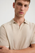 Cotton Silk Trophy Stripe Polo