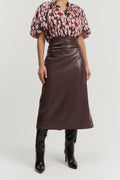 Tucked Midi Skirt