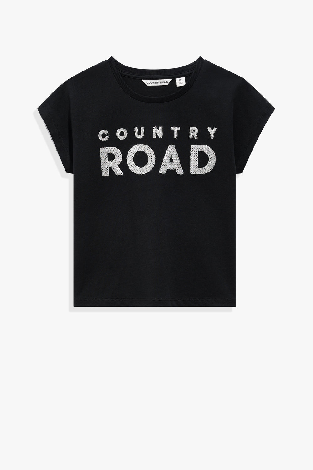 Organically Grown Cotton Sequin Logo T-Shirt