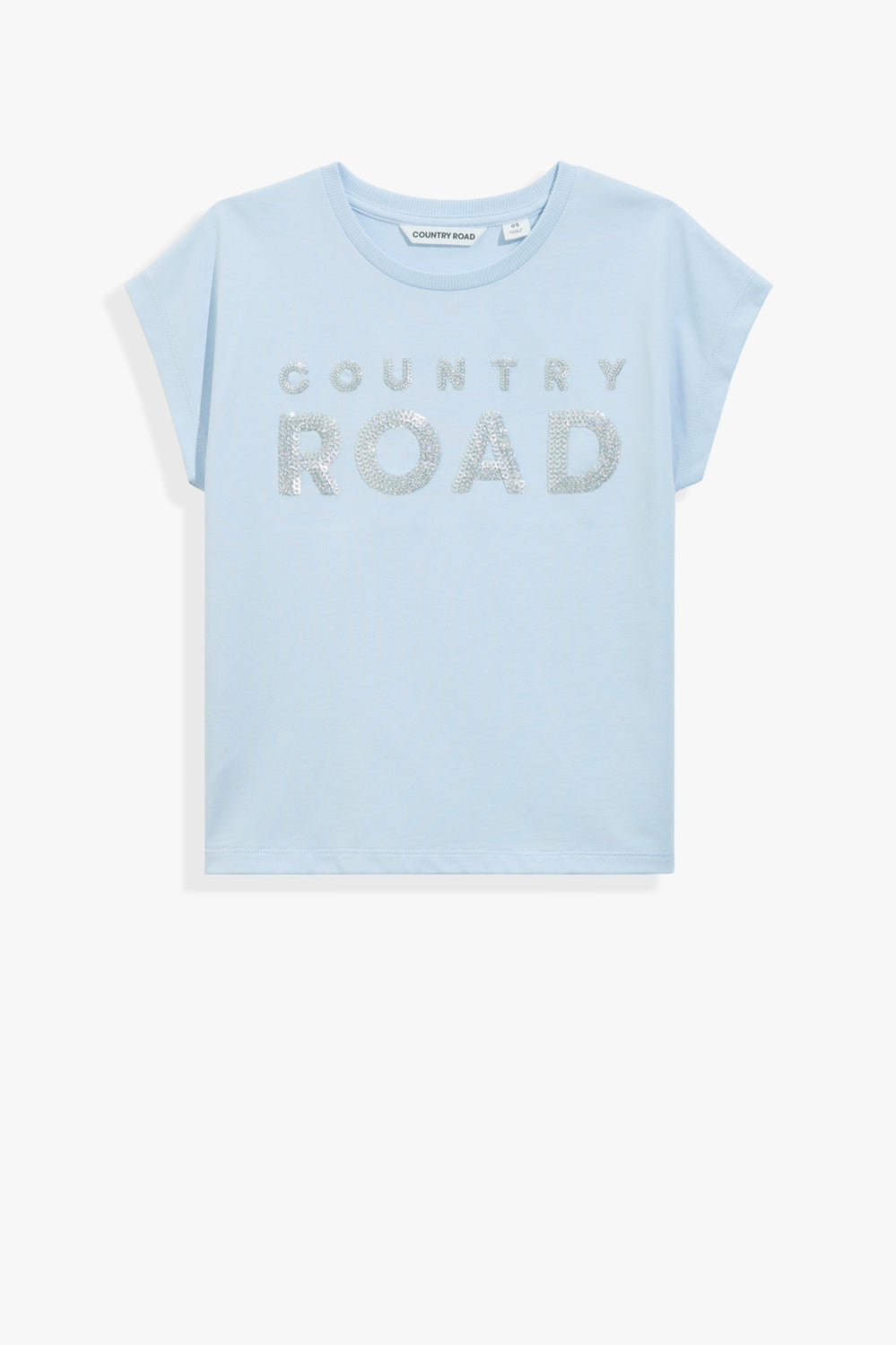 Organically Grown Cotton Sequin Logo T-Shirt