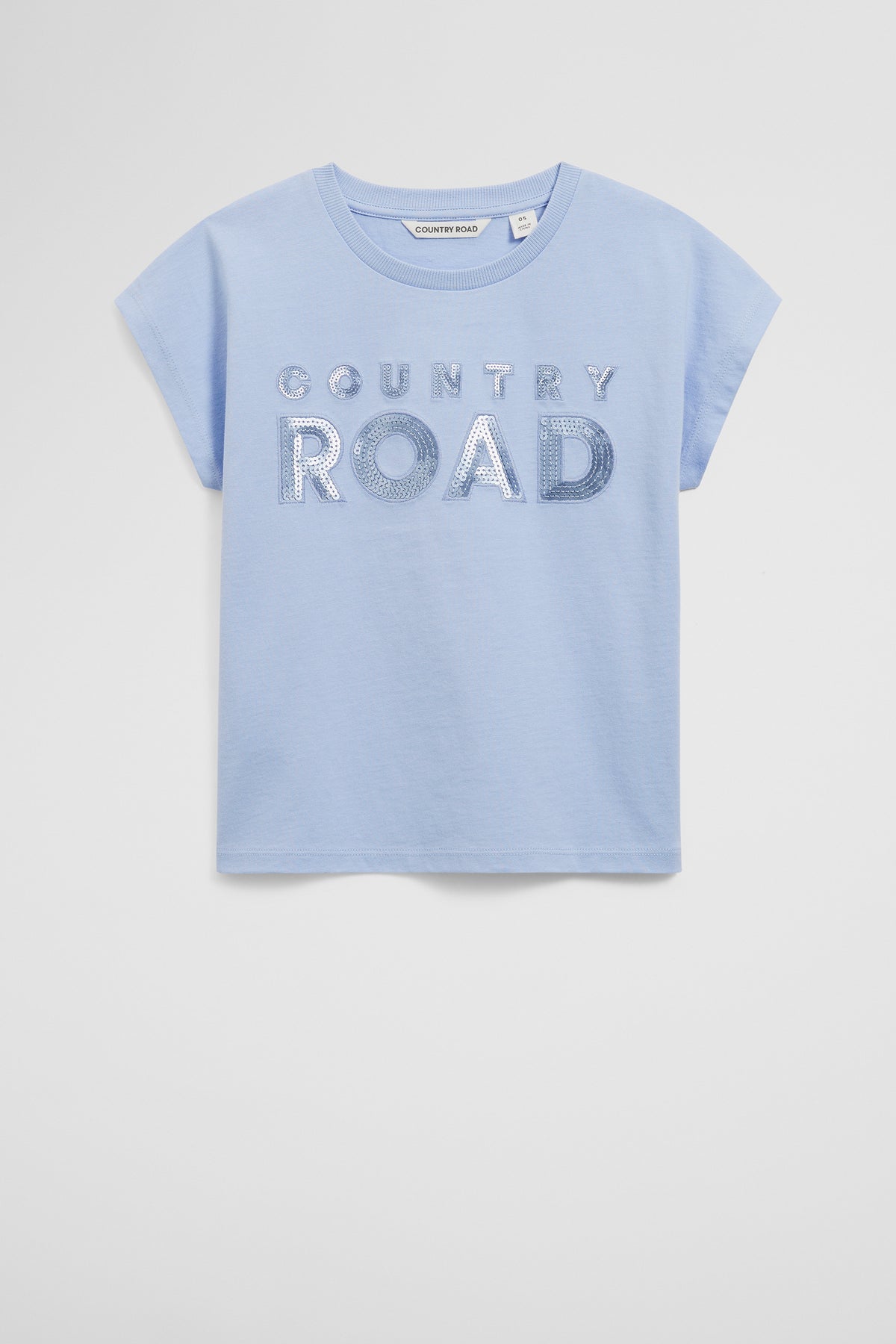 Organically Grown Cotton Sequin Logo T-Shirt
