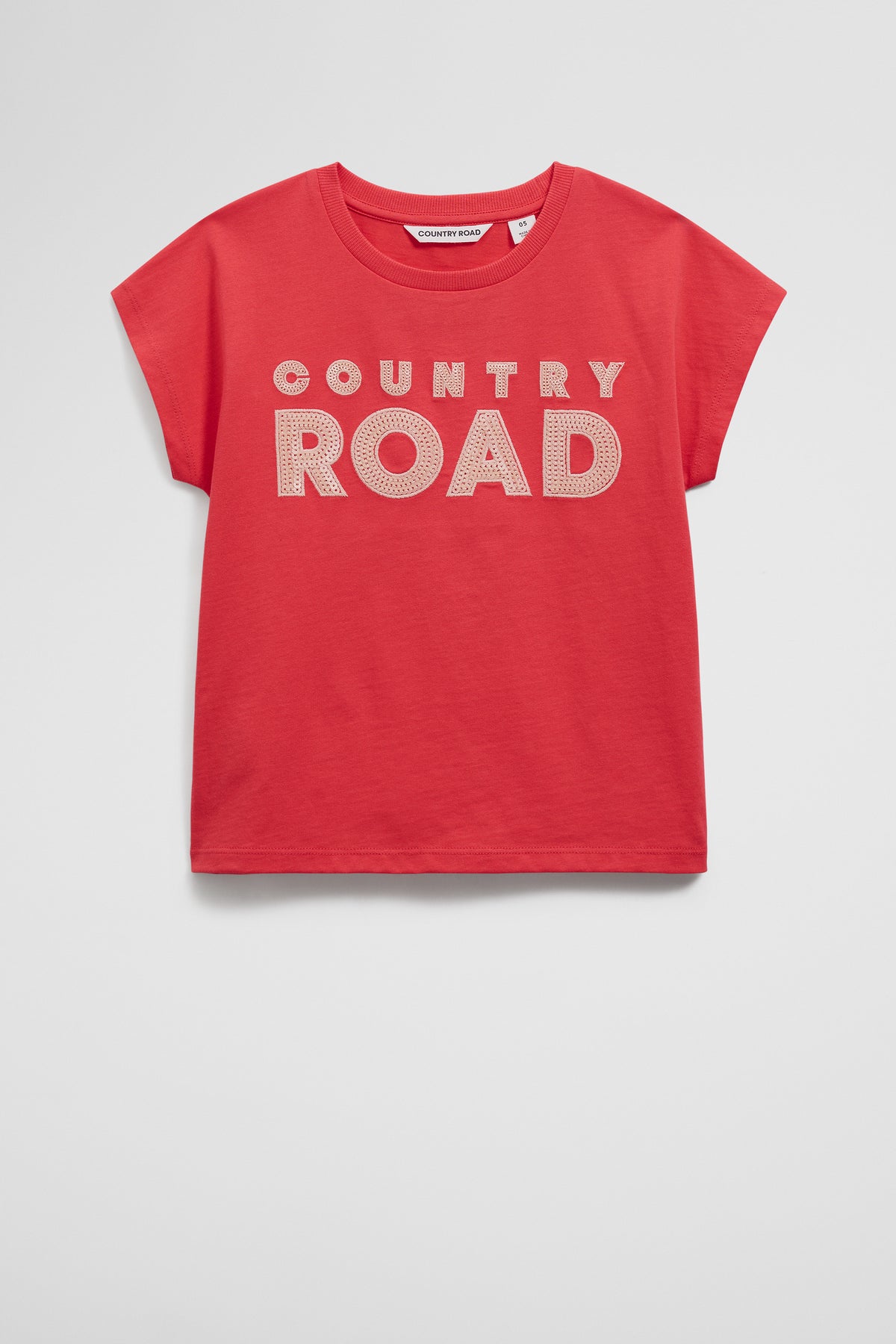 Organically Grown Cotton Sequin Logo T-Shirt