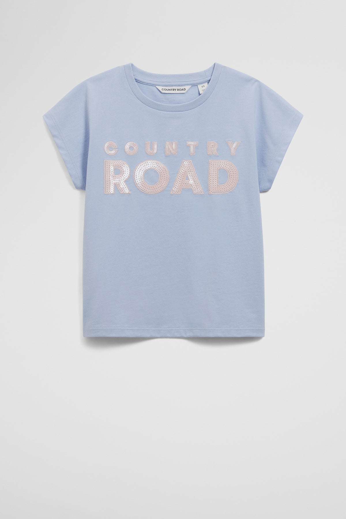 Organically Grown Cotton Sequin Logo T-Shirt