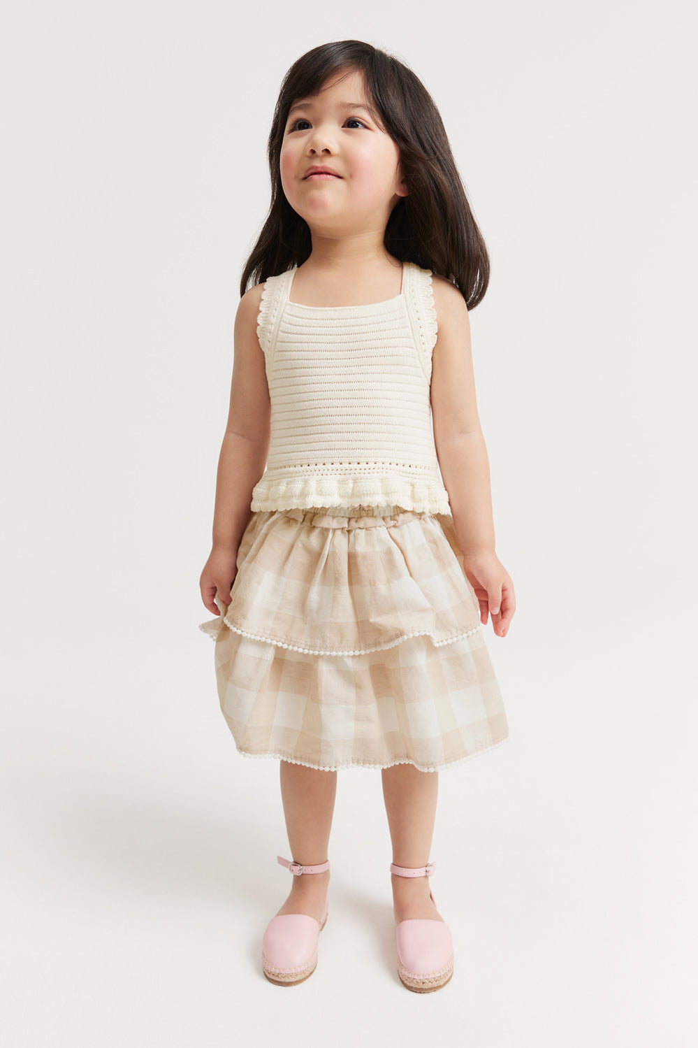 Shirred Tier Skirt