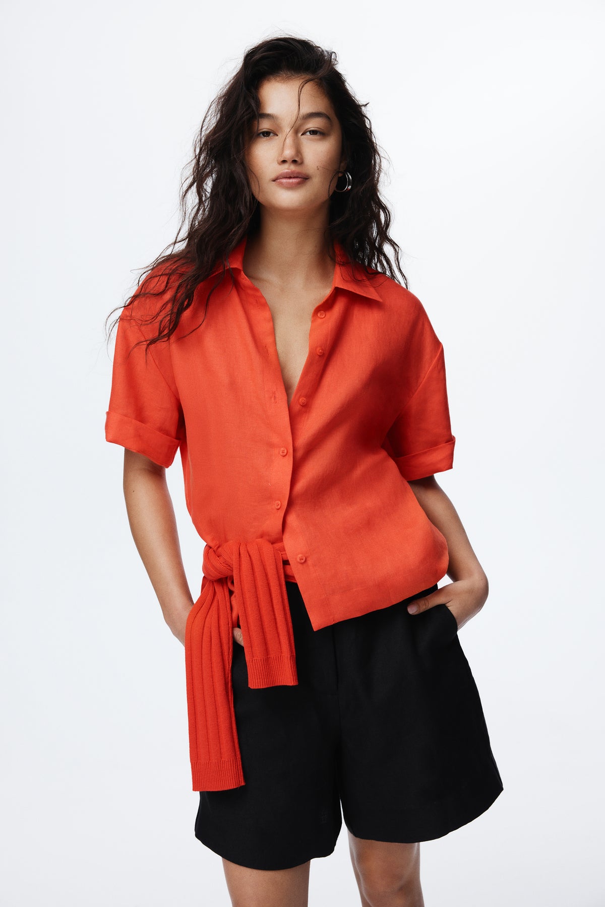 Organically Grown Linen Short Sleeve Shirt