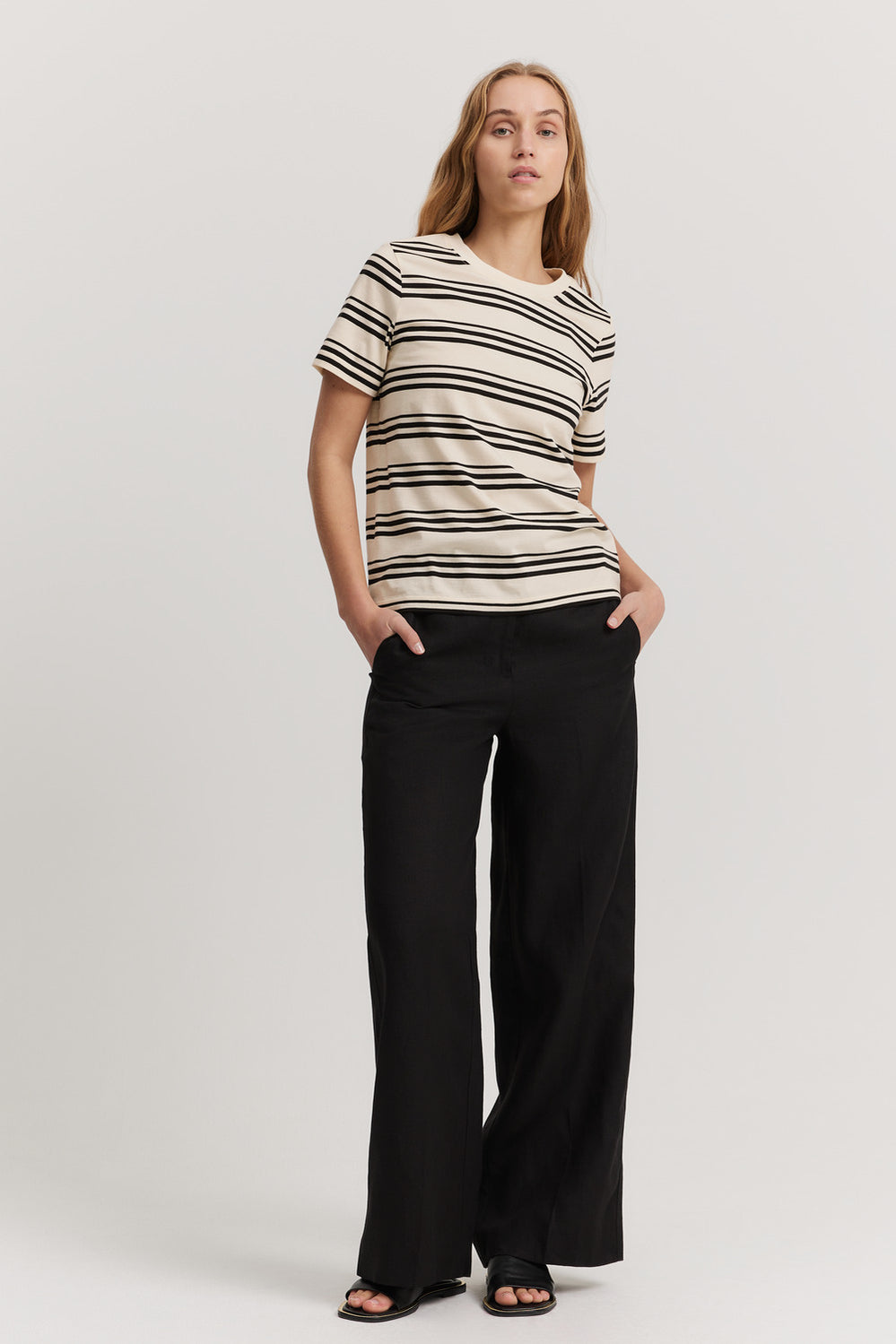 Cotton Slub Stripe T-Shirt
