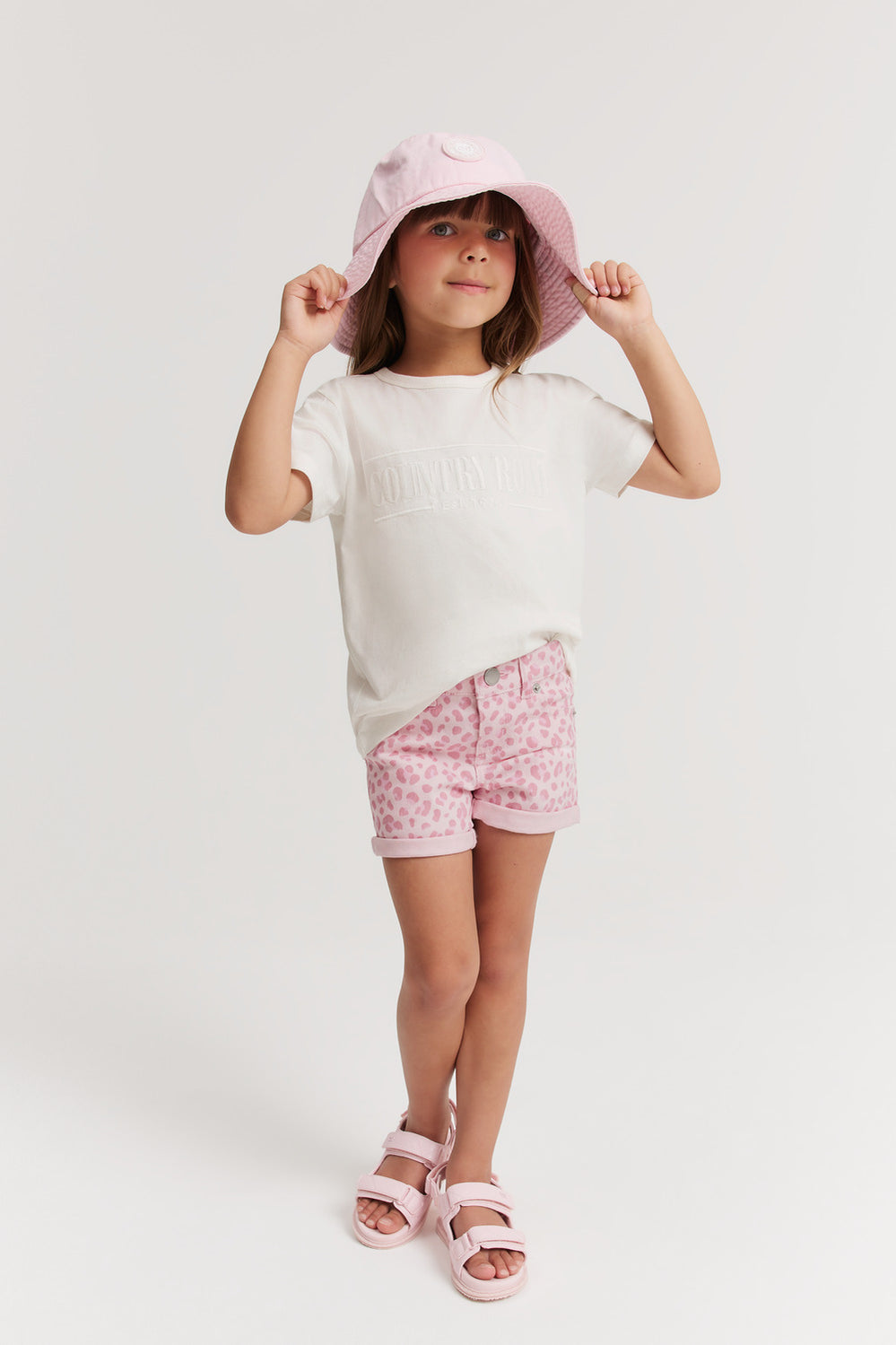 Leopard Denim Short