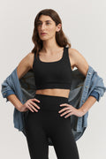 Nylon Blend Crop Tank