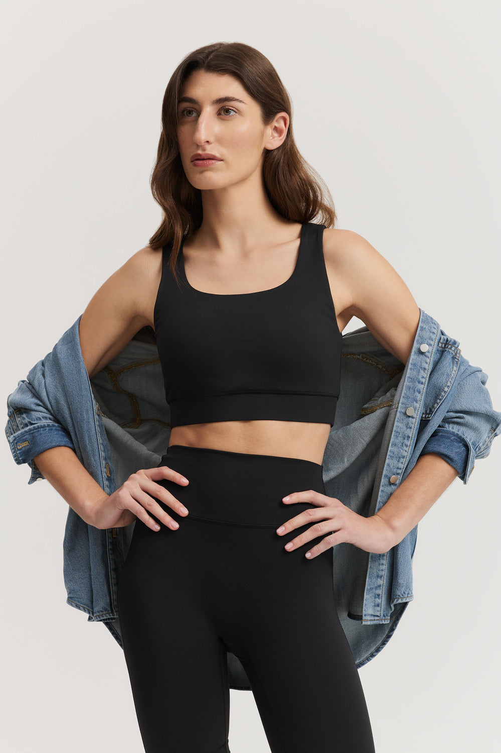Nylon Blend Crop Tank