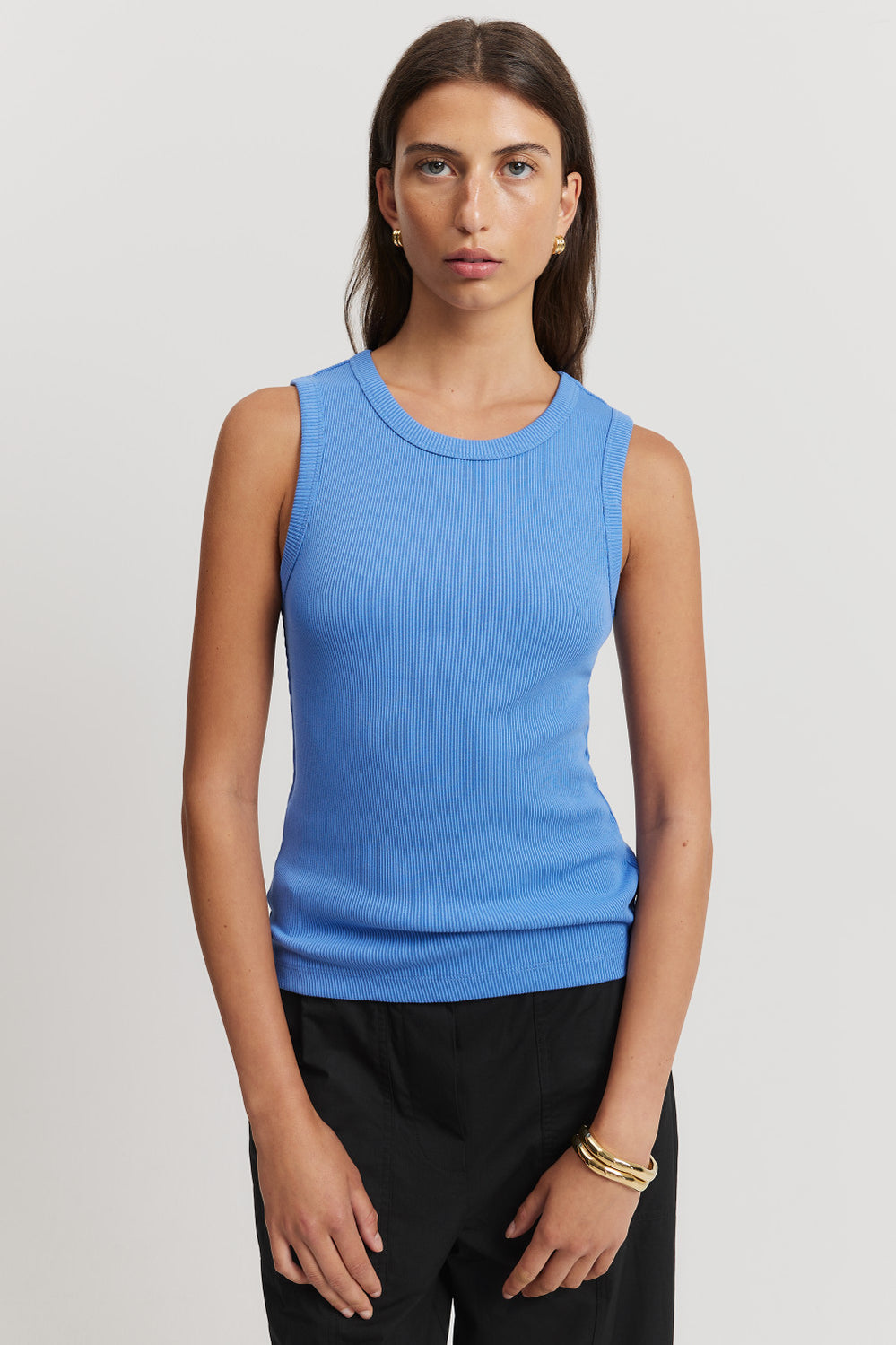 High Neck Rib Tank