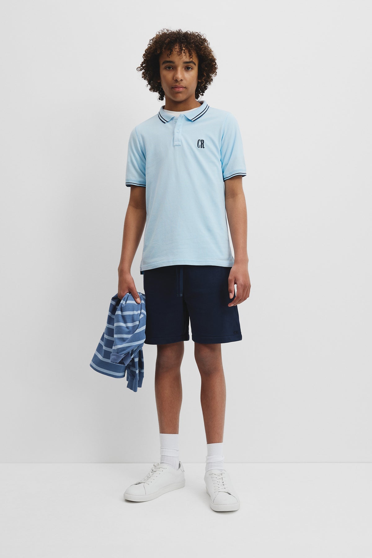 Teen  Cotton Blend Logo Polo Shirt