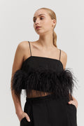 Feather Trim Shell Tank