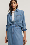 Pocket Detail Denim Shirt