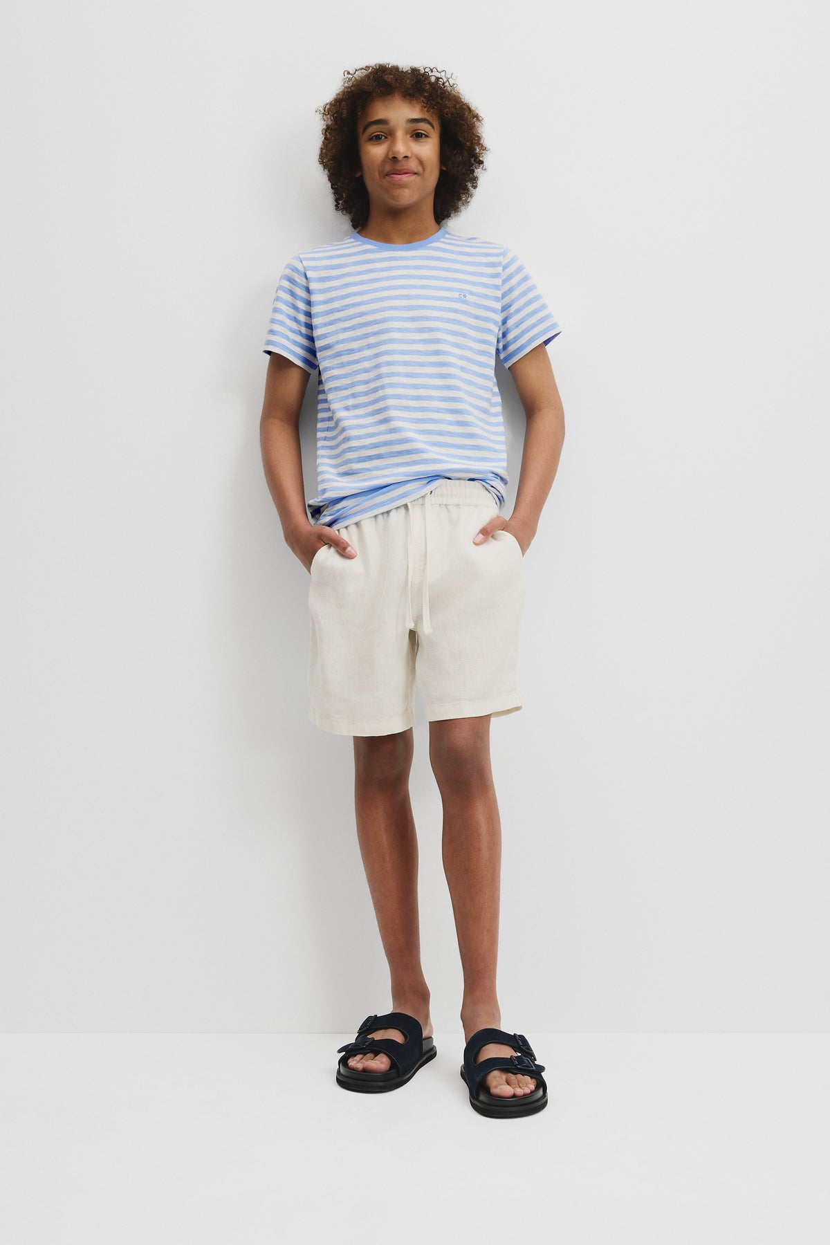 Teen Recycled Cotton Blend Stripe T-Shirt