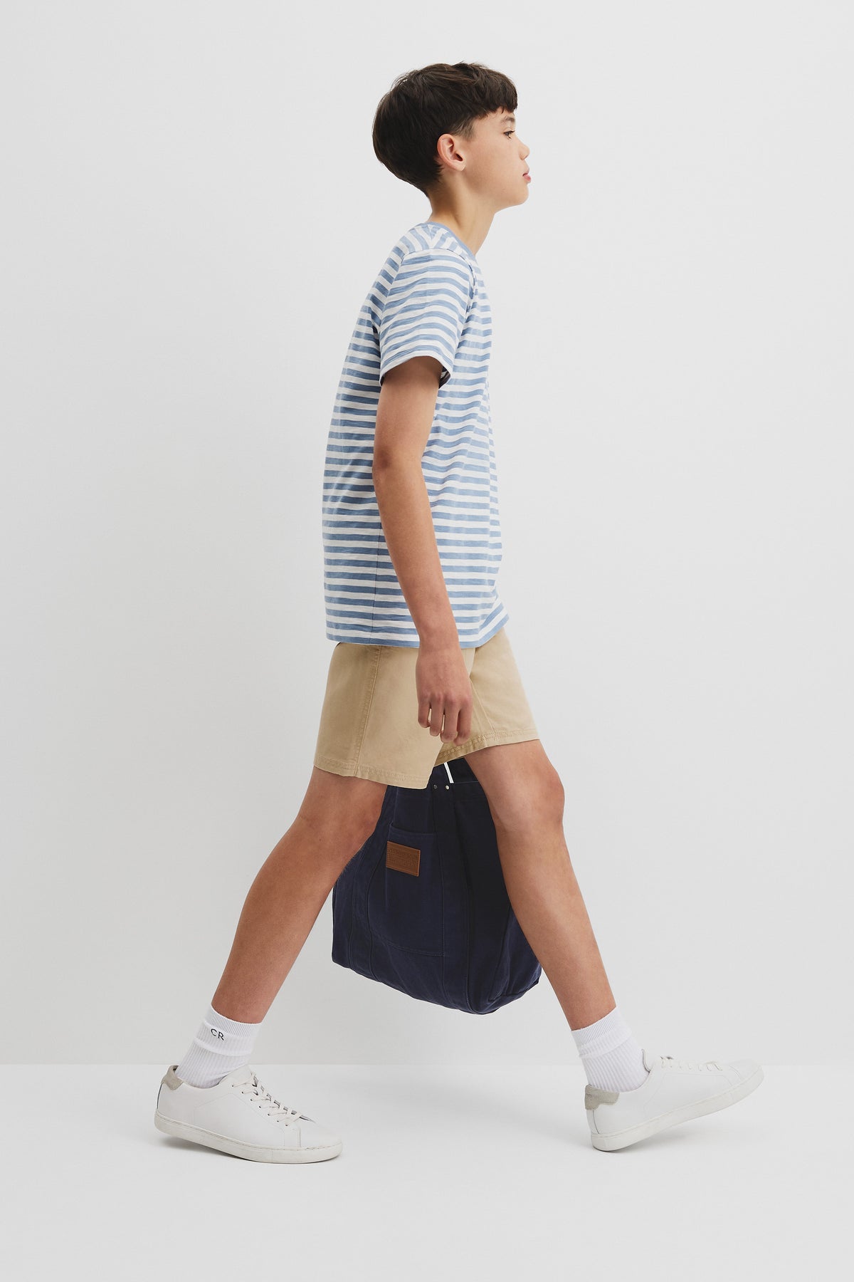 Teen Recycled Cotton Blend Stripe T-Shirt