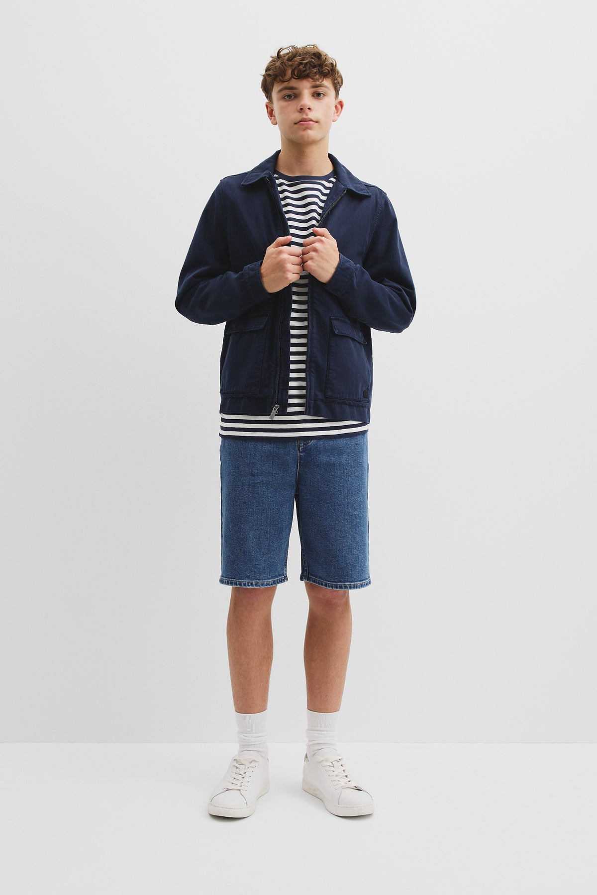 Teen Recycled Cotton Blend Stripe T-Shirt