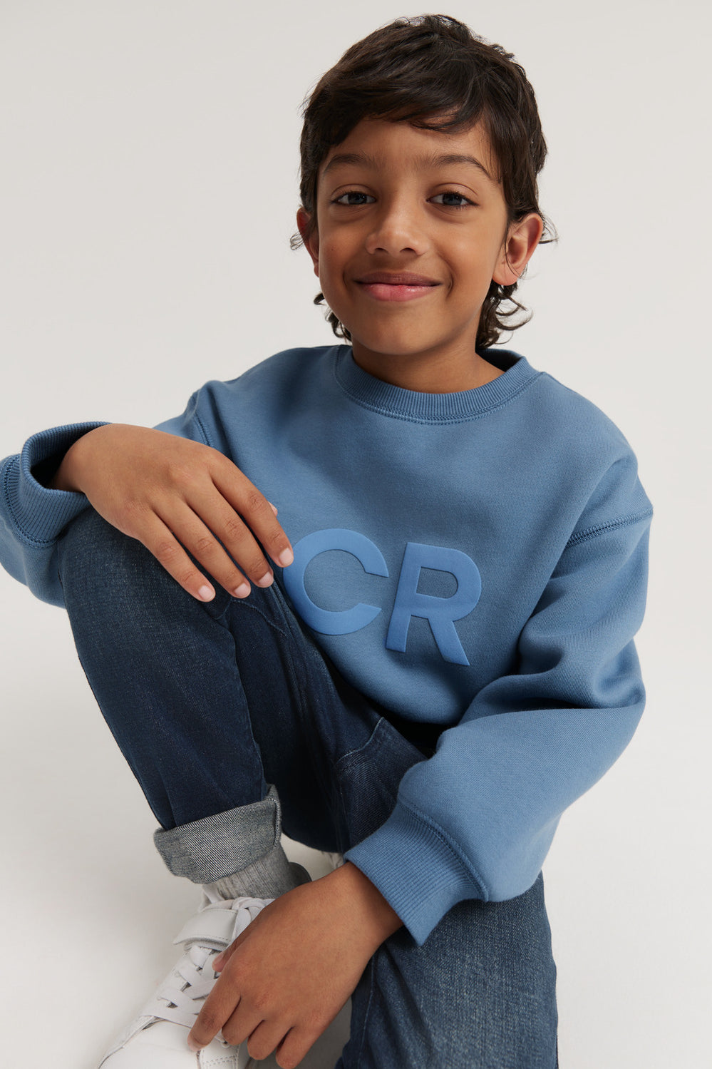 Cotton Puff Logo Sweat