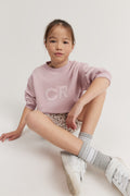 Cotton Puff Logo Sweat