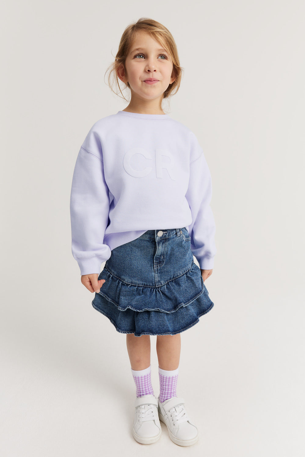 Cotton Puff Logo Sweat