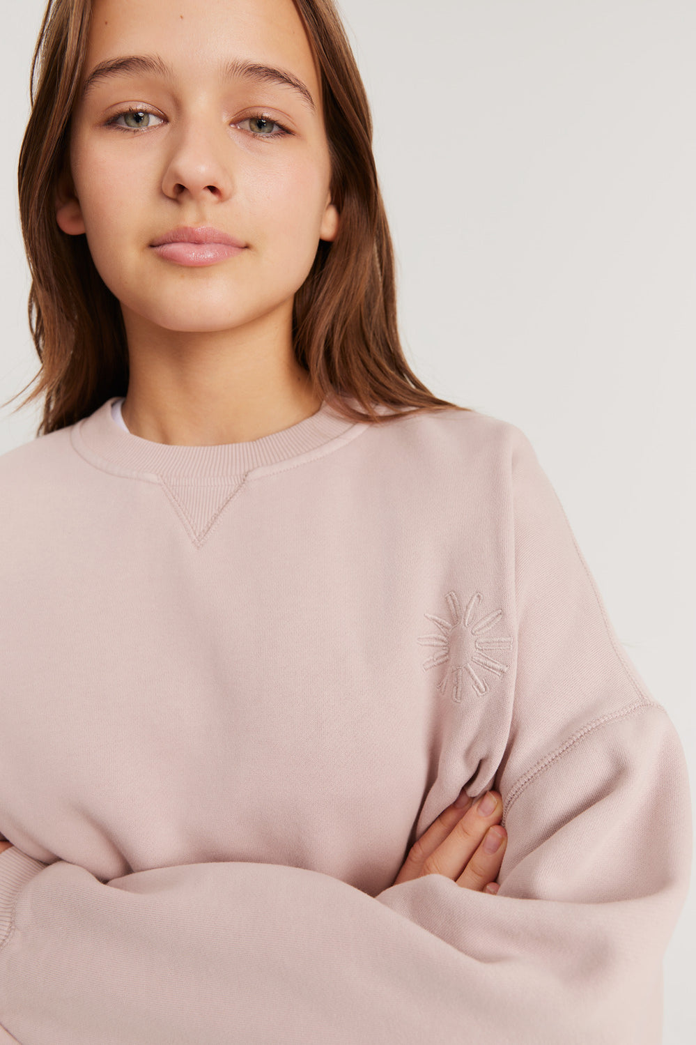 Cotton Teen Circle Logo Sweat