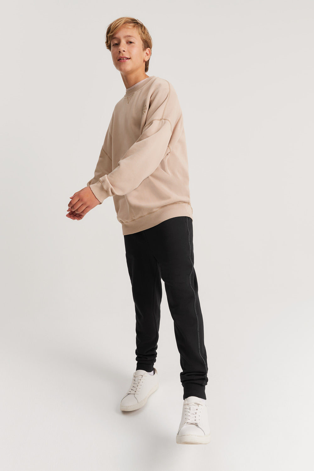 Cotton Teen Circle Logo Sweat