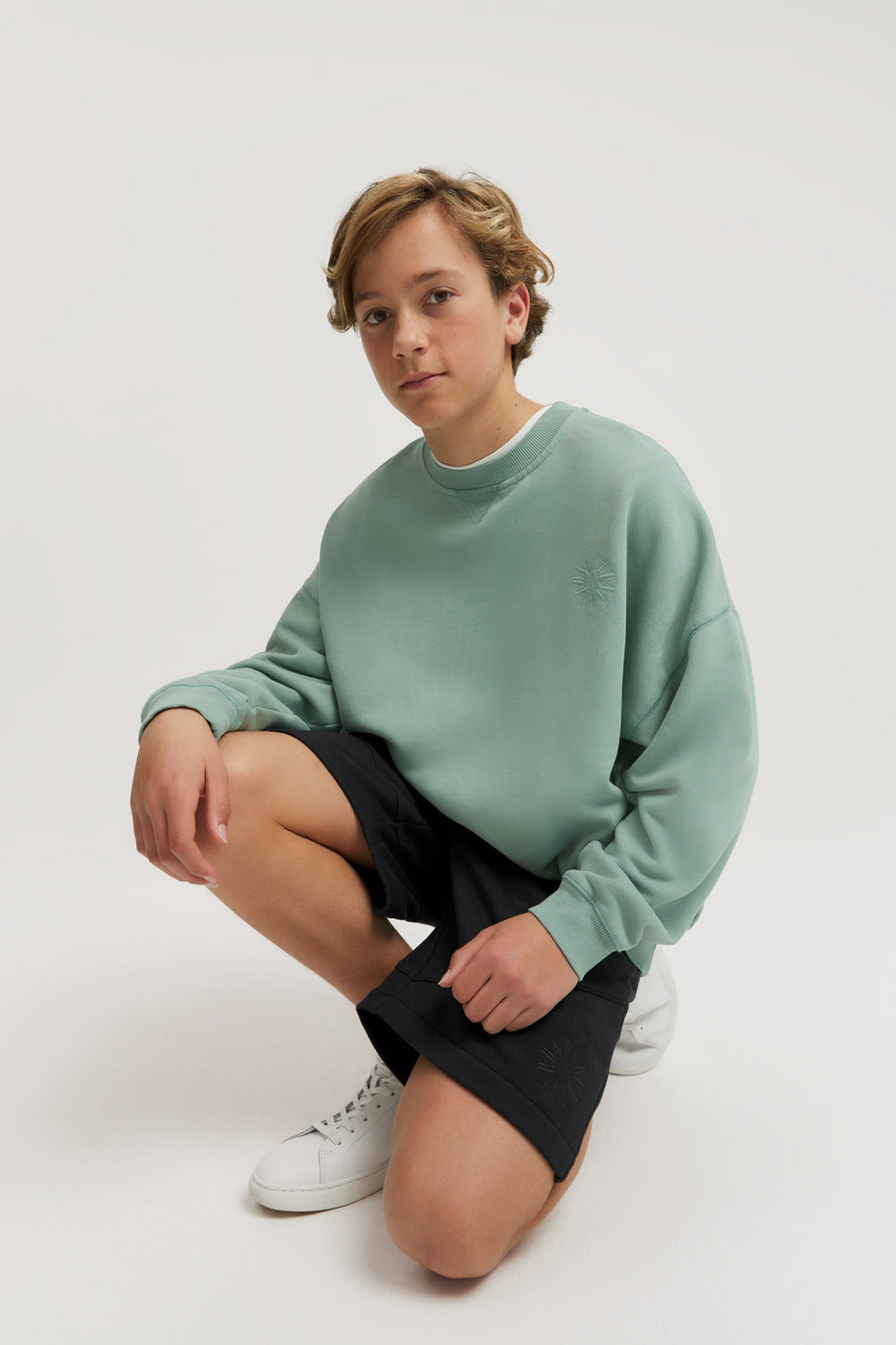 Cotton Teen Circle Logo Sweat