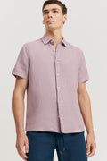 Regular Fit Organically Grown Linen Short Sleeve Shirt