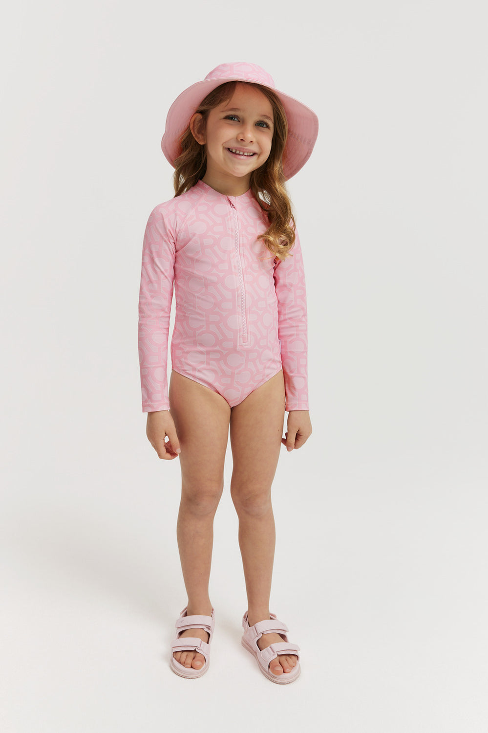 Nylon Blend Logo Swimsuit