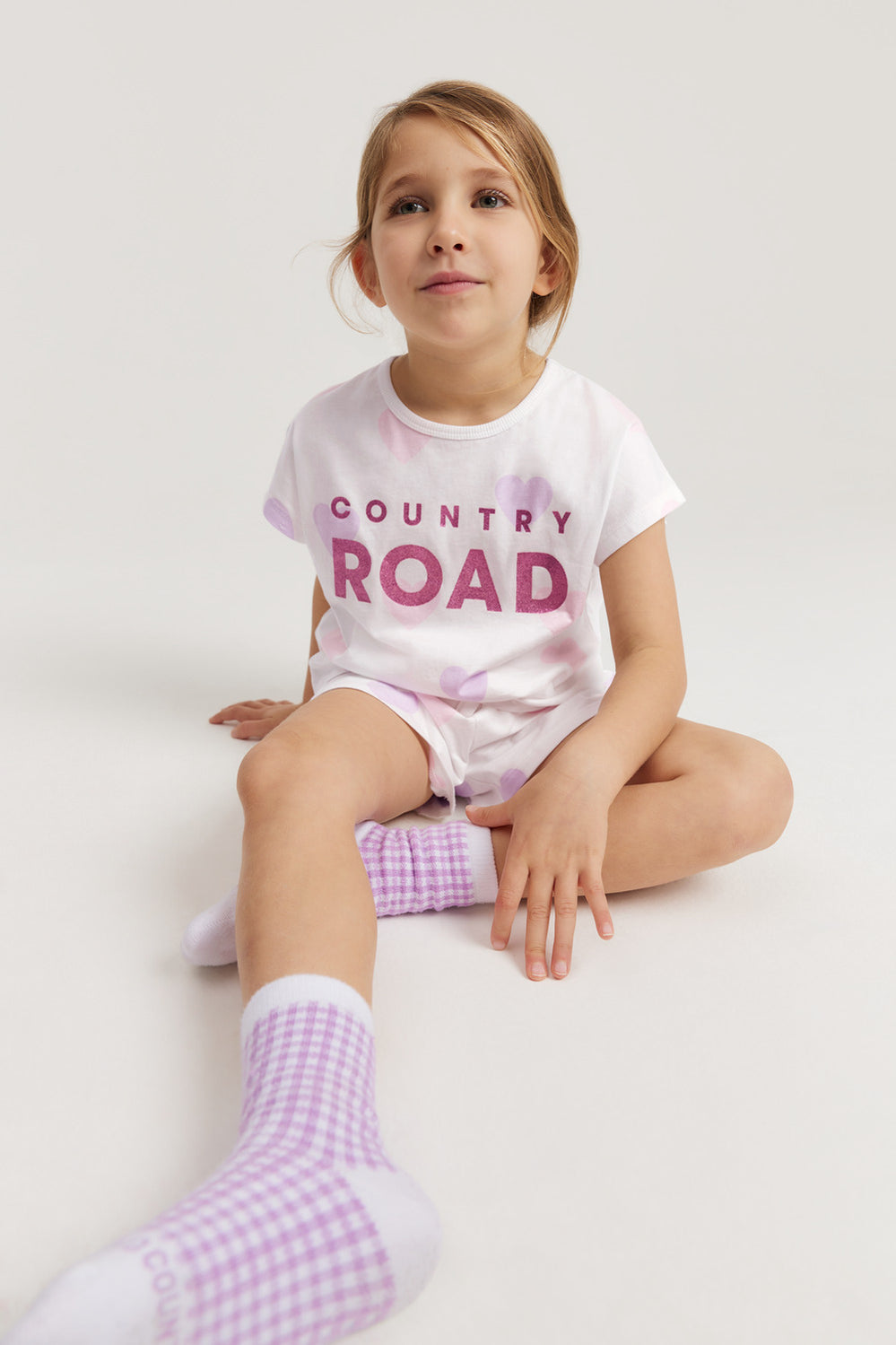 Cotton Multi Heart Pyjama Set