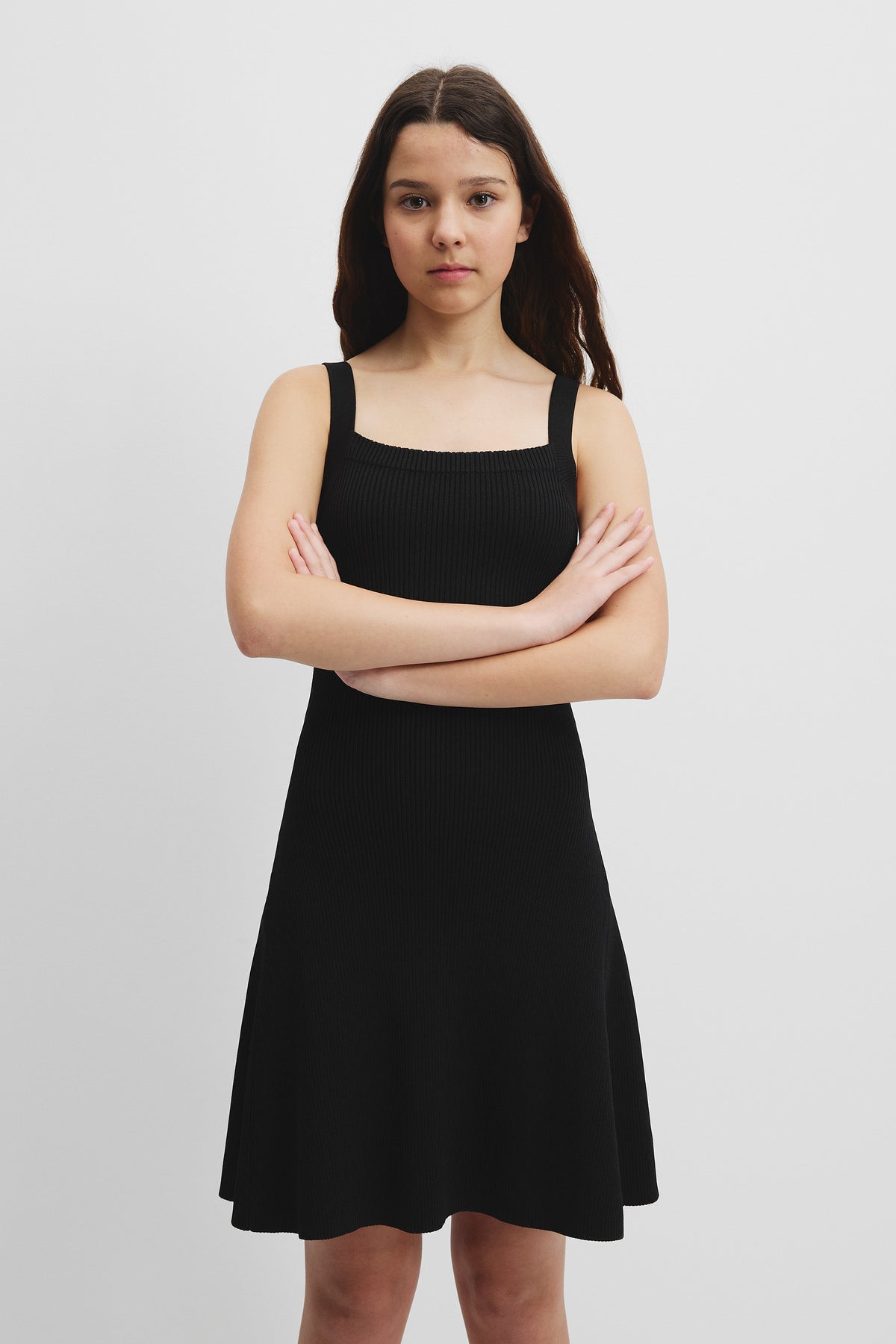 Teen Rib Knit Tank Dress