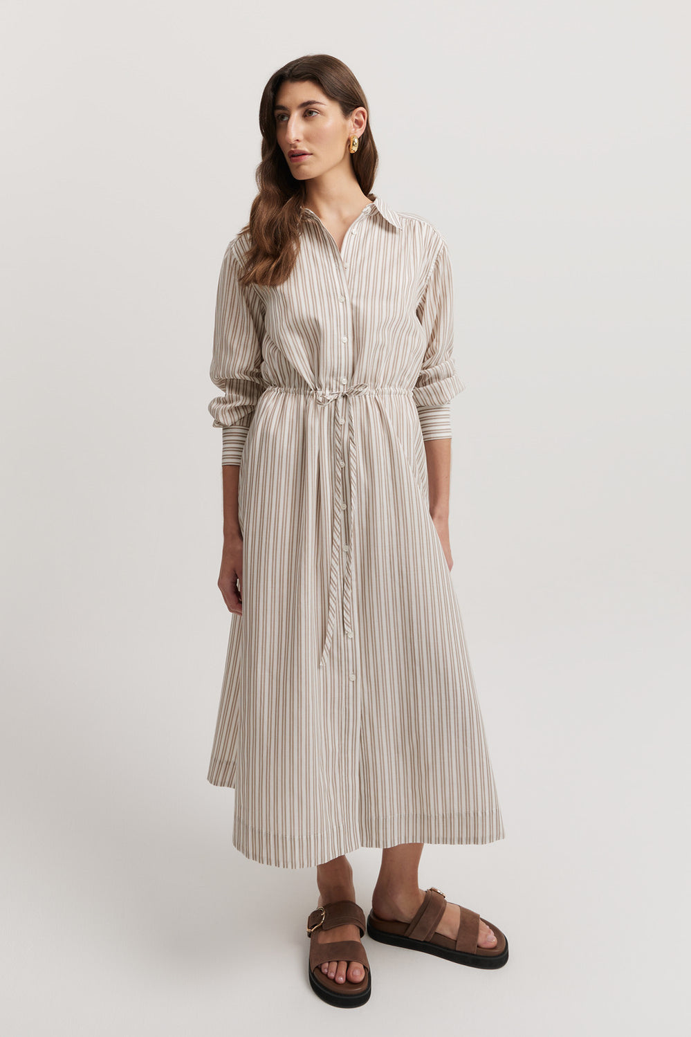Tie Front Midi Dress