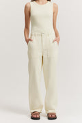 Cotton Blend Mid Rise Patch Pocket Jean