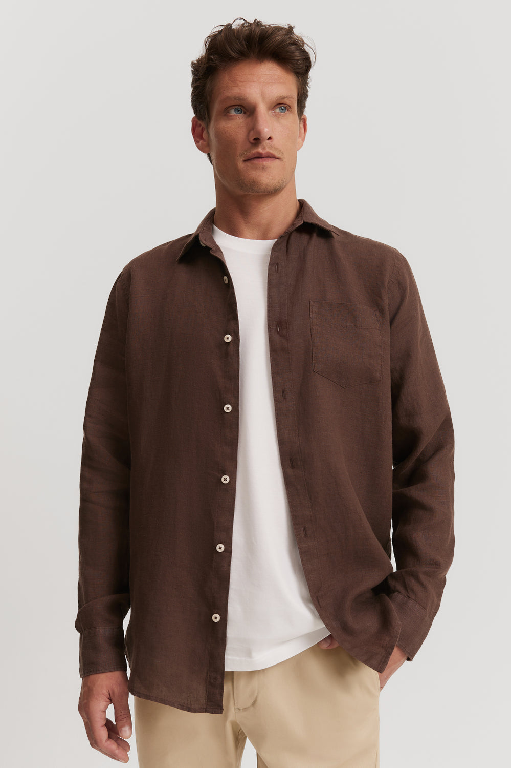 Organically Grown Linen Regular Fit Shirt