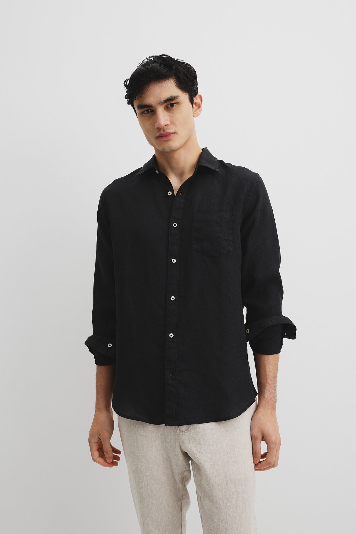 Organically Grown Linen Regular Fit Shirt