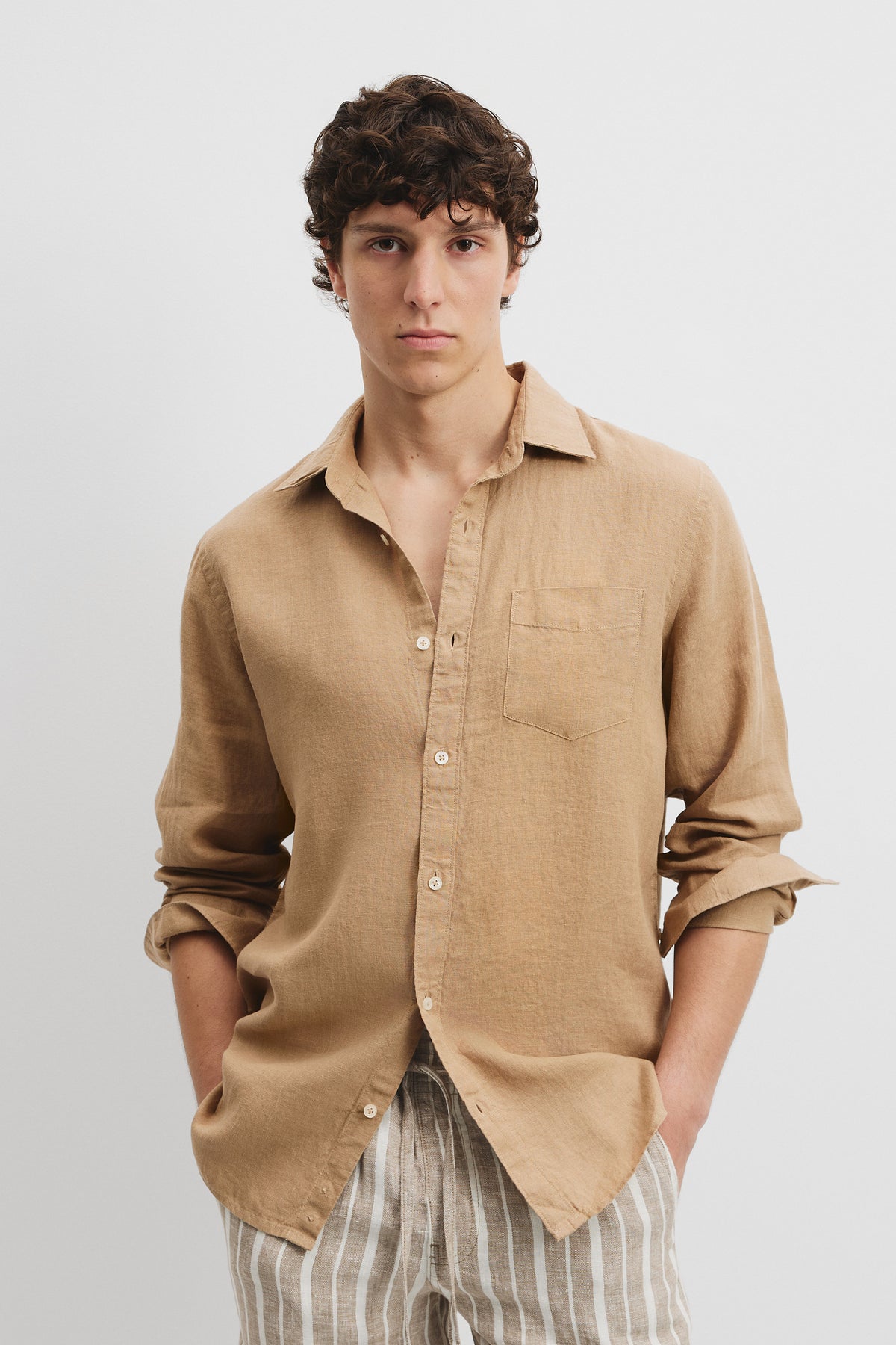 Organically Grown Linen Regular Fit Shirt