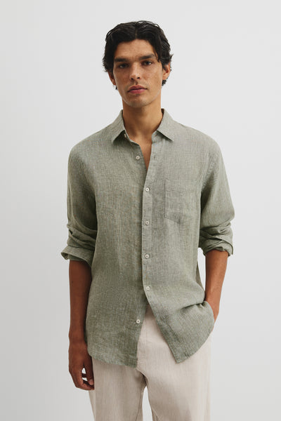 Organically Grown Linen Regular Fit Shirt
