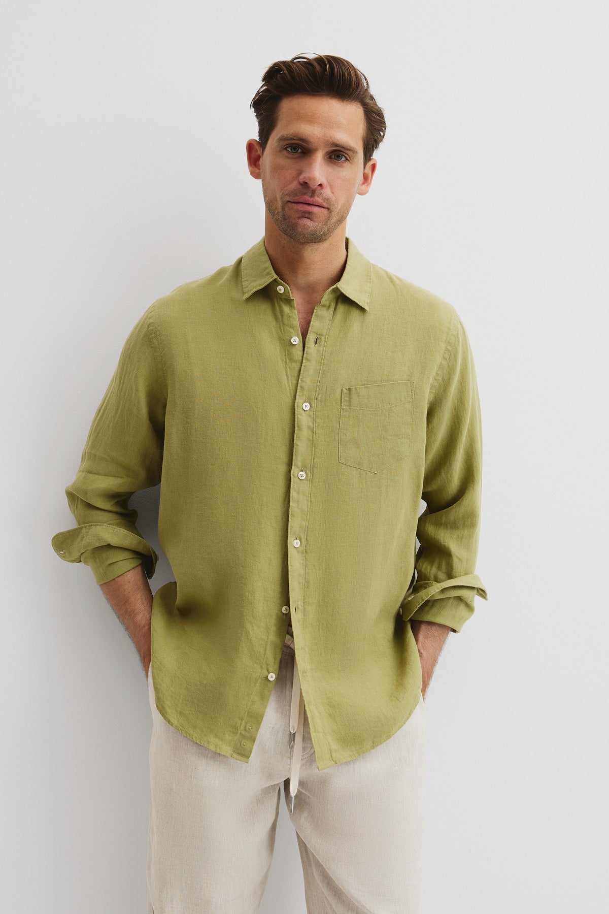Organically Grown Linen Regular Fit Shirt