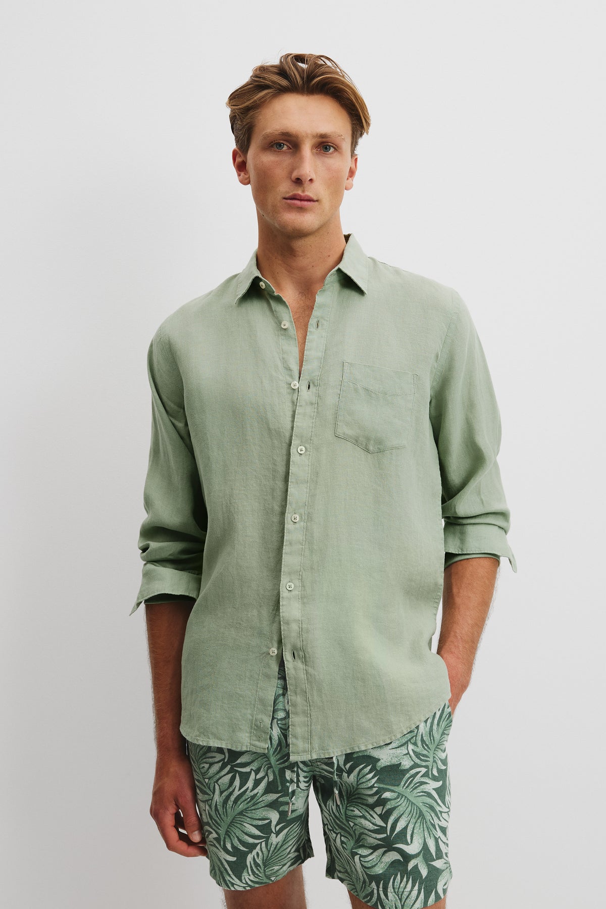 Organically Grown Linen Regular Fit Shirt