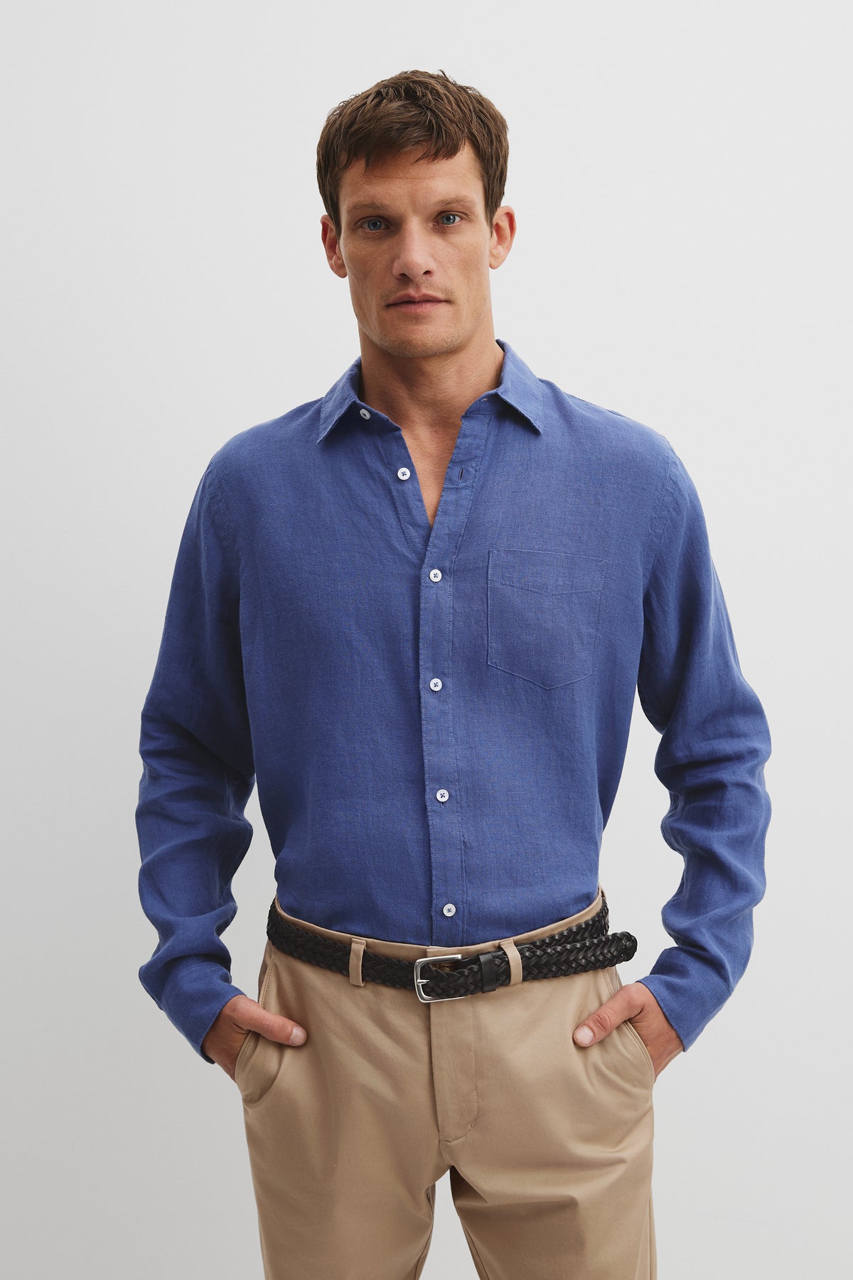 Organically Grown Linen Regular Fit Shirt