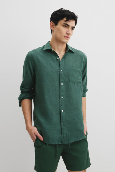 Organically Grown Linen Regular Fit Shirt