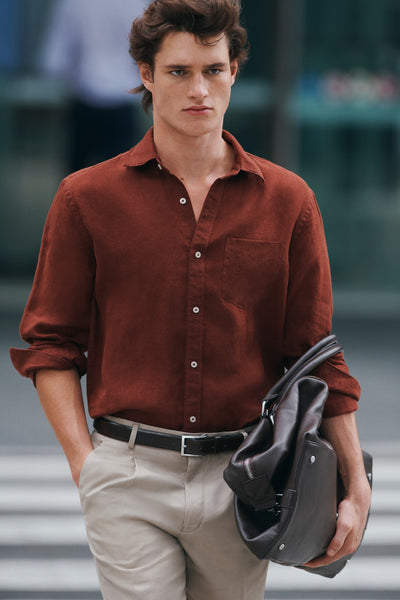 Organically Grown Linen Regular Fit Shirt