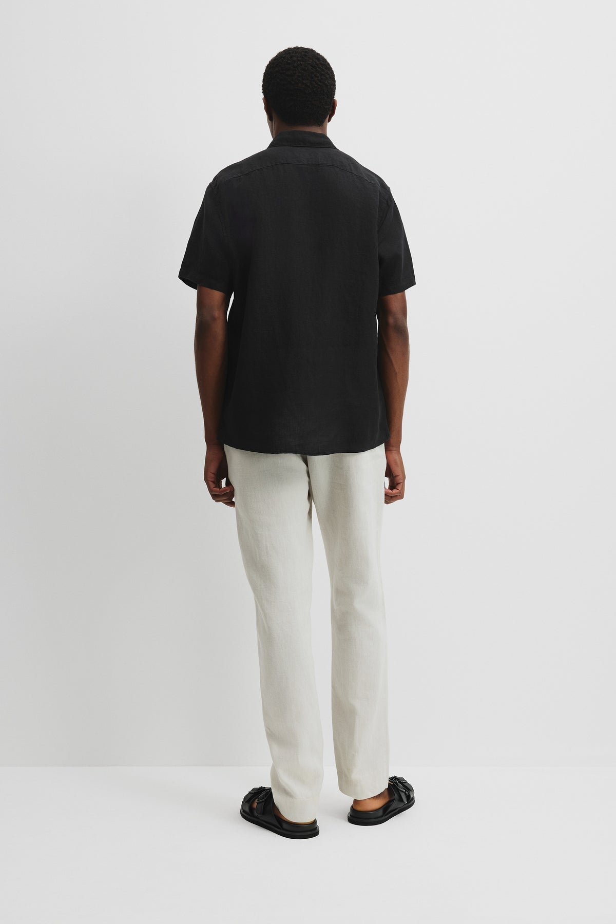 Organically Grown Linen Regular Fit Short Sleeve Shirt