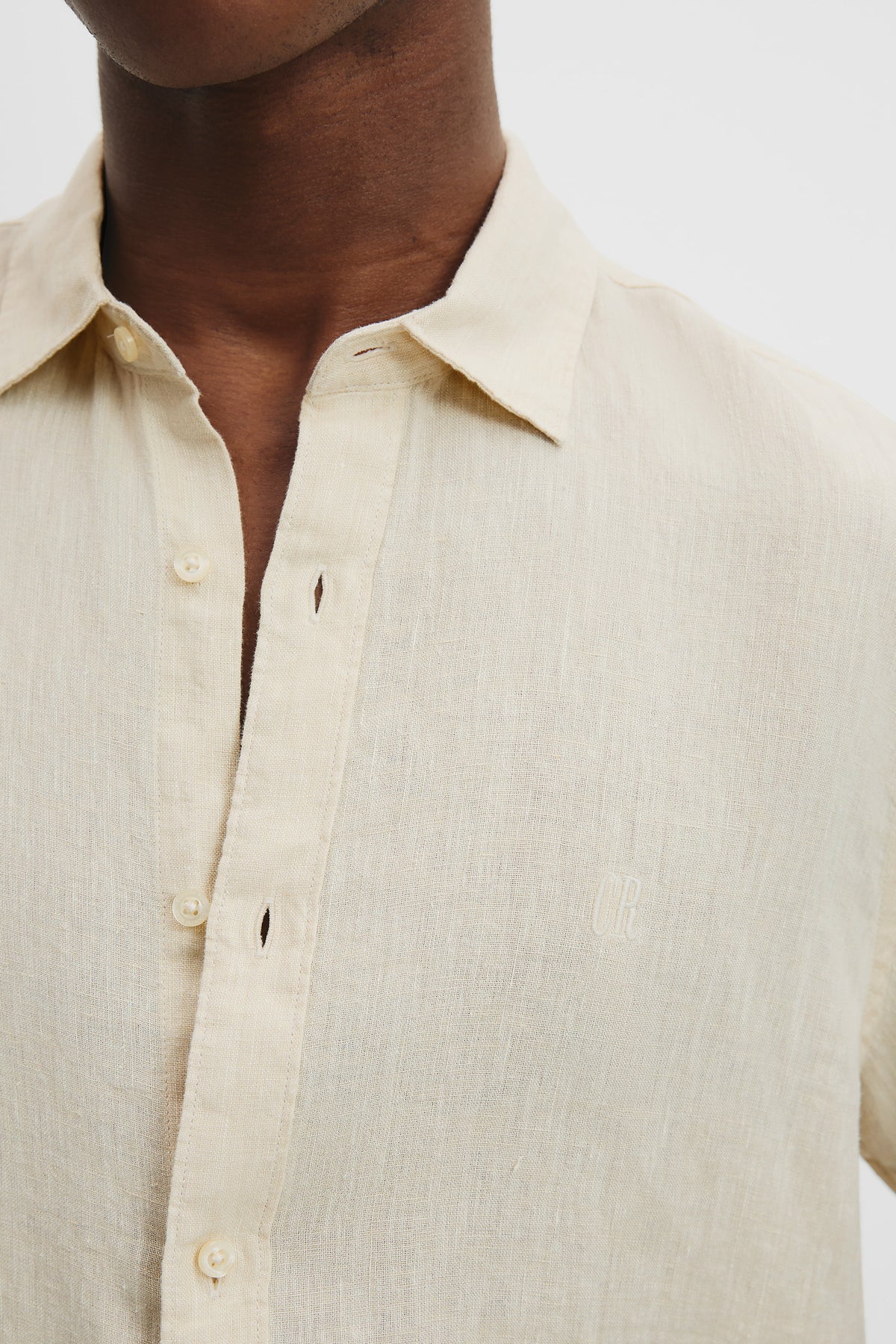 Organically Grown Linen Regular Fit Short Sleeve Shirt