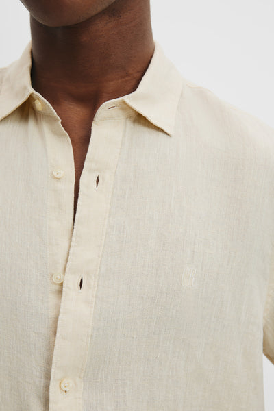 Organically Grown Linen Regular Fit Short Sleeve Shirt