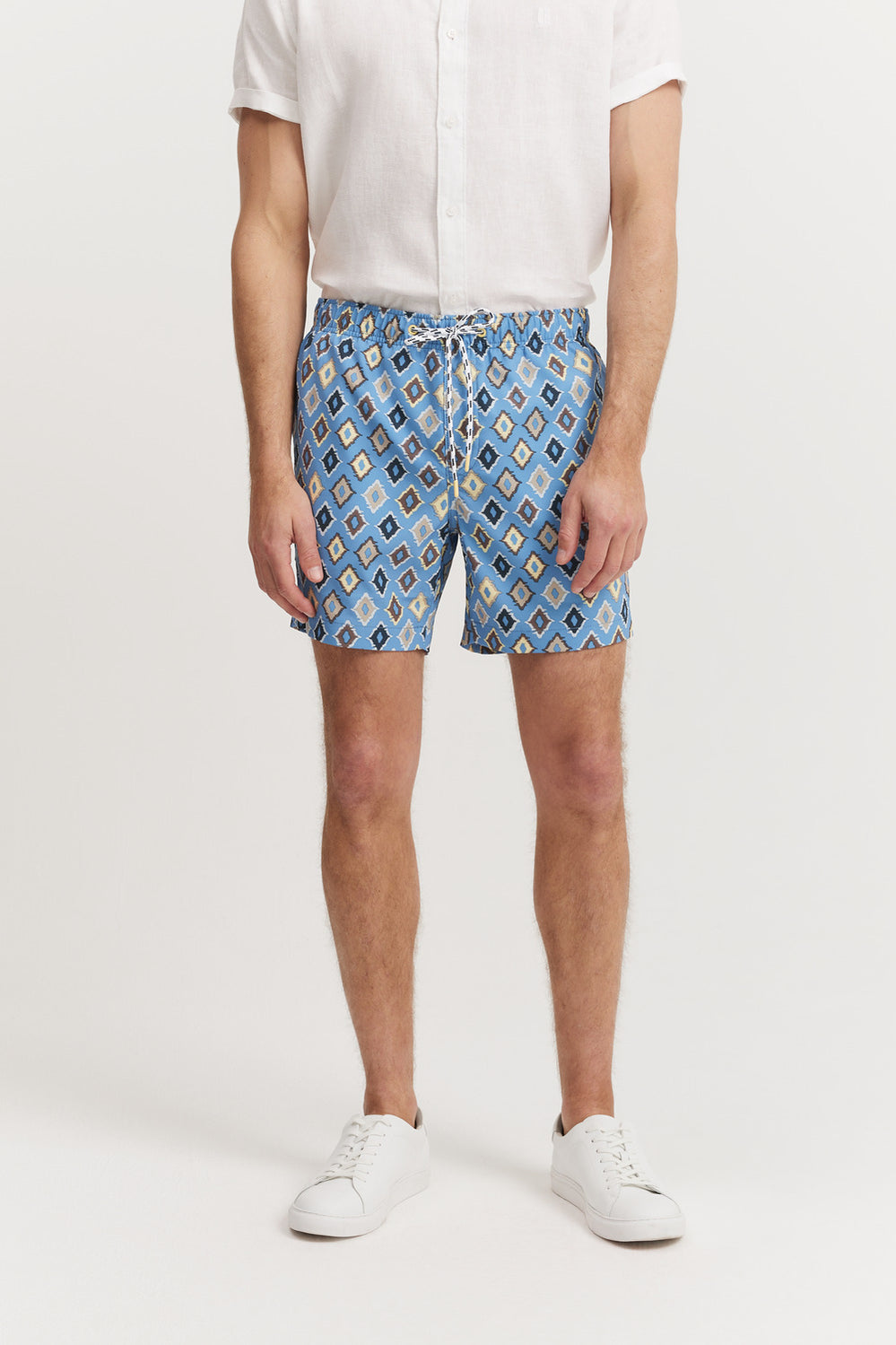 Polyester Blend Multi Coloured Print Swim Short